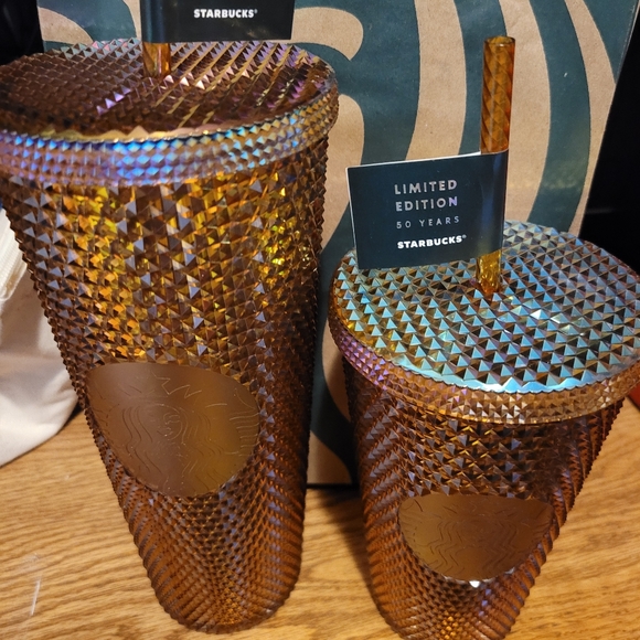 Starbucks gold studded, 50th anniversary limited
